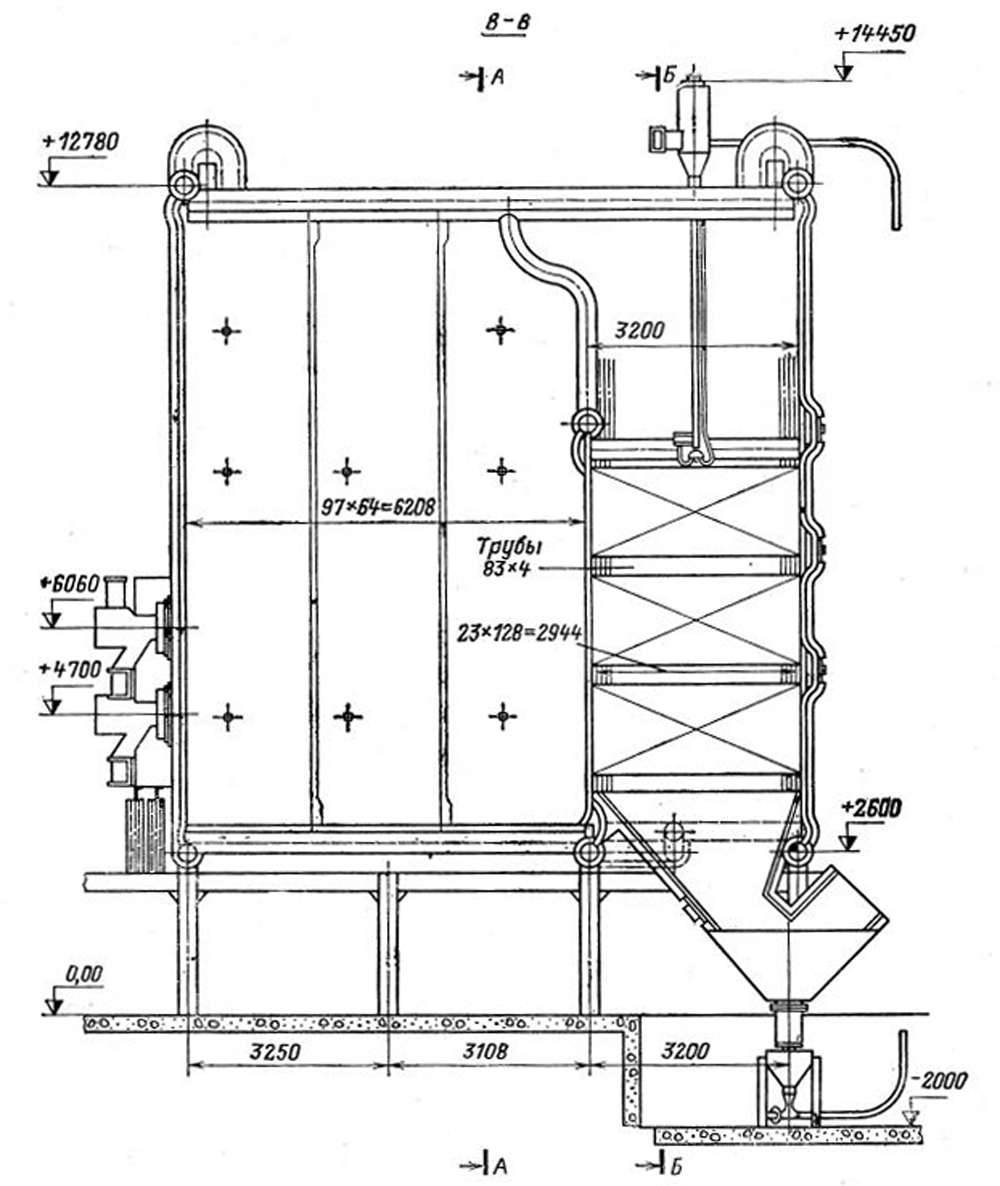 Котел П-образного типа
